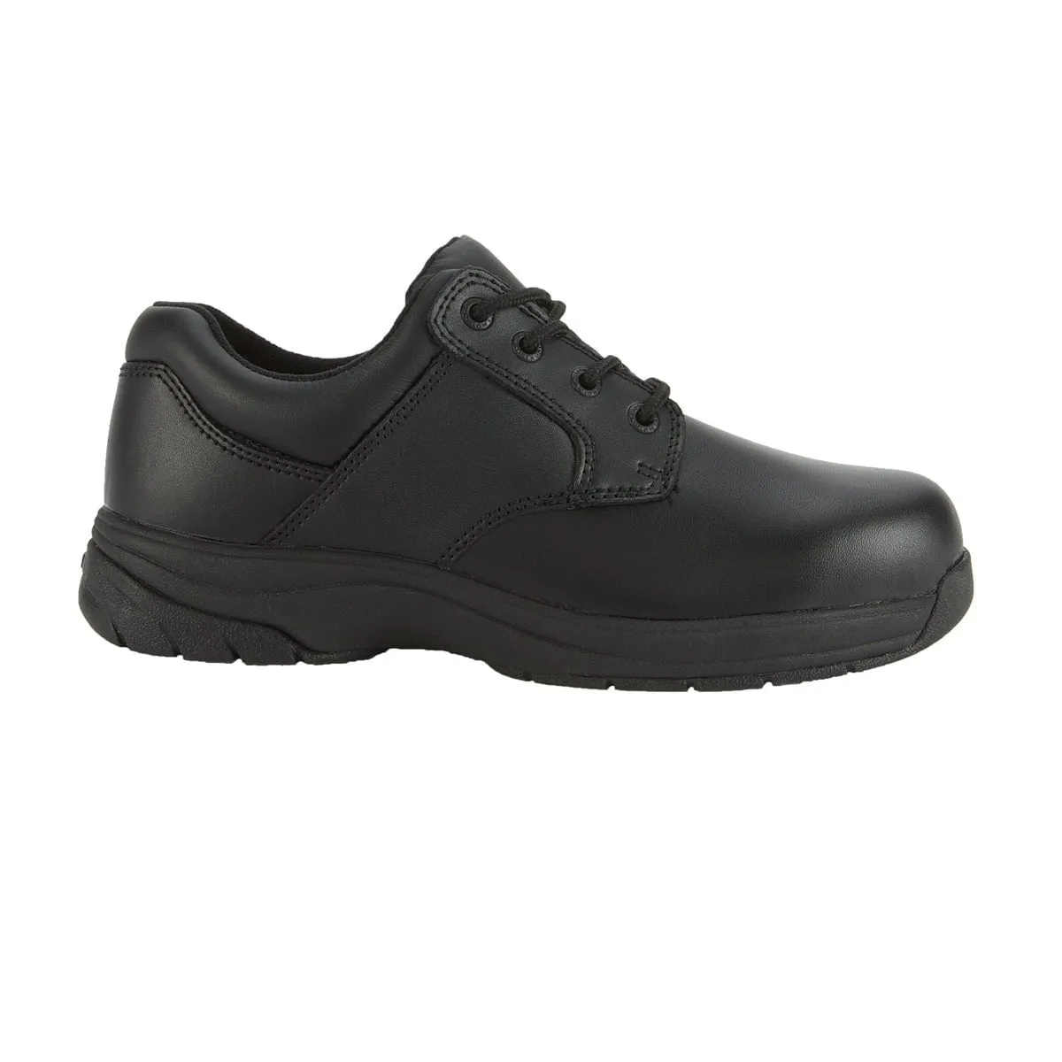 Rocky Mens Black Leather 911 Casual SlipStop Plain Toe Oxford Shoes 11.5 W