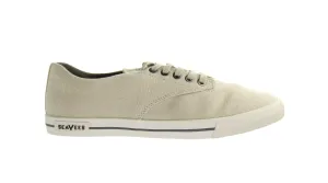 Seavees Hermosa Standard Mens Beige Plimsolls