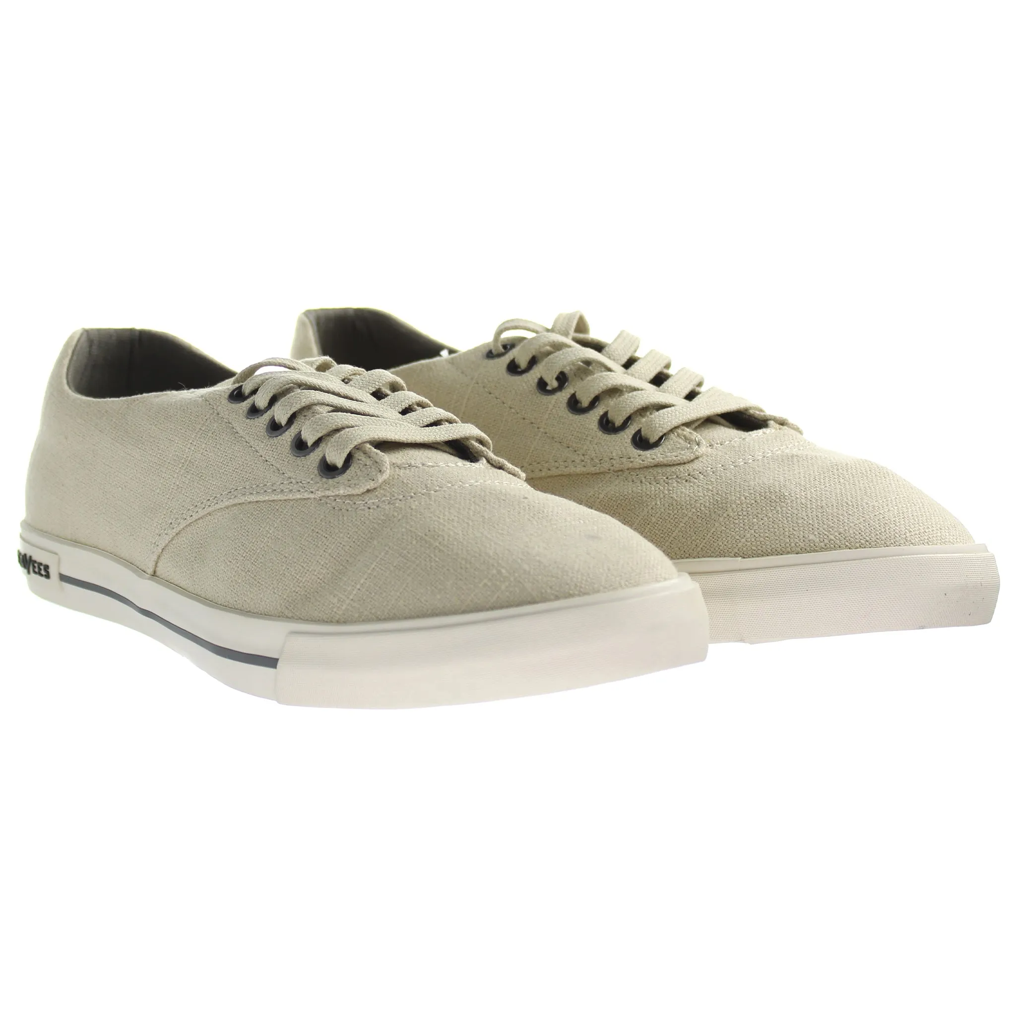 Seavees Hermosa Standard Mens Beige Plimsolls