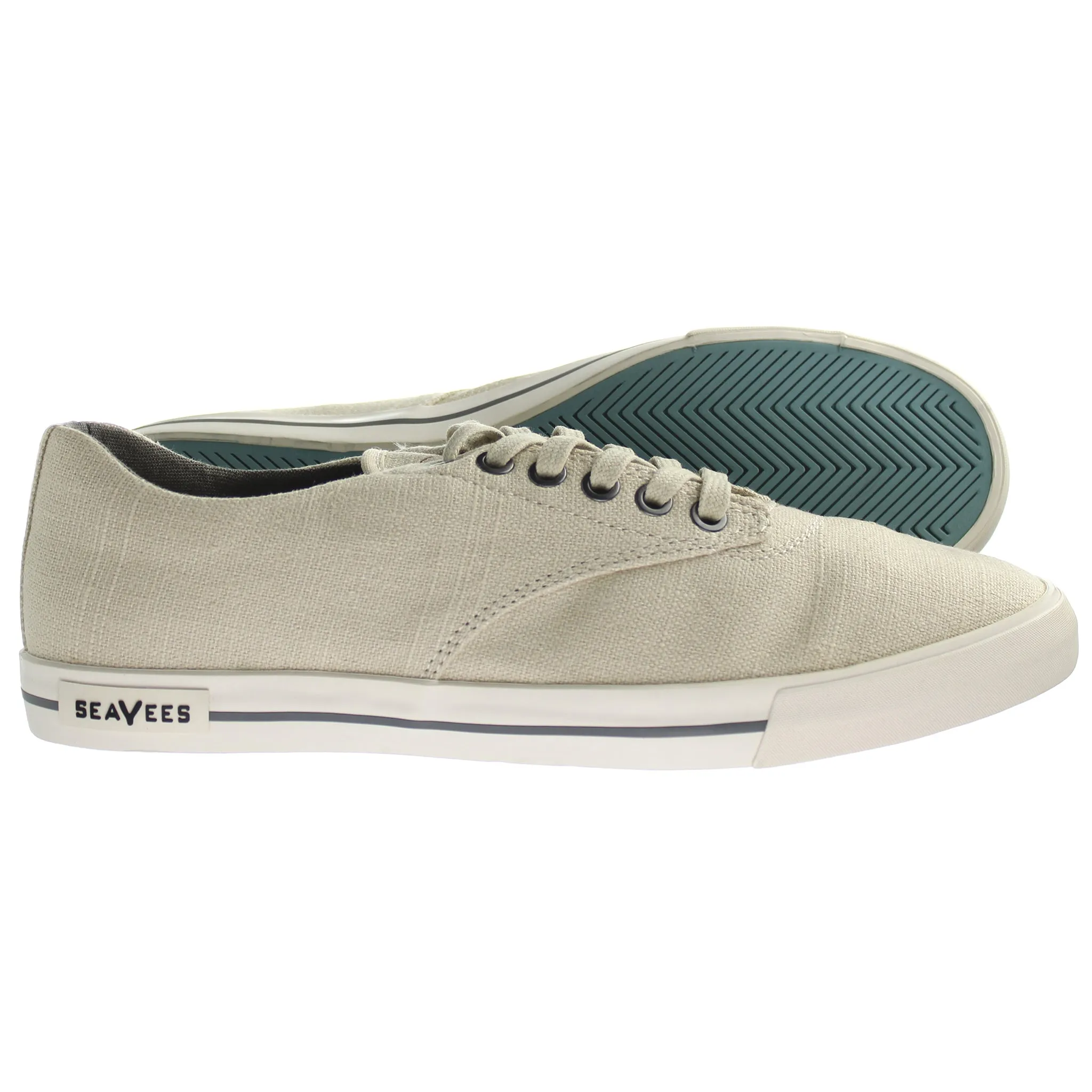 Seavees Hermosa Standard Mens Beige Plimsolls