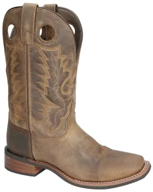 Smoky Mountain Mens Duke Brown Distress Leather Cowboy Boots 11.5 EE