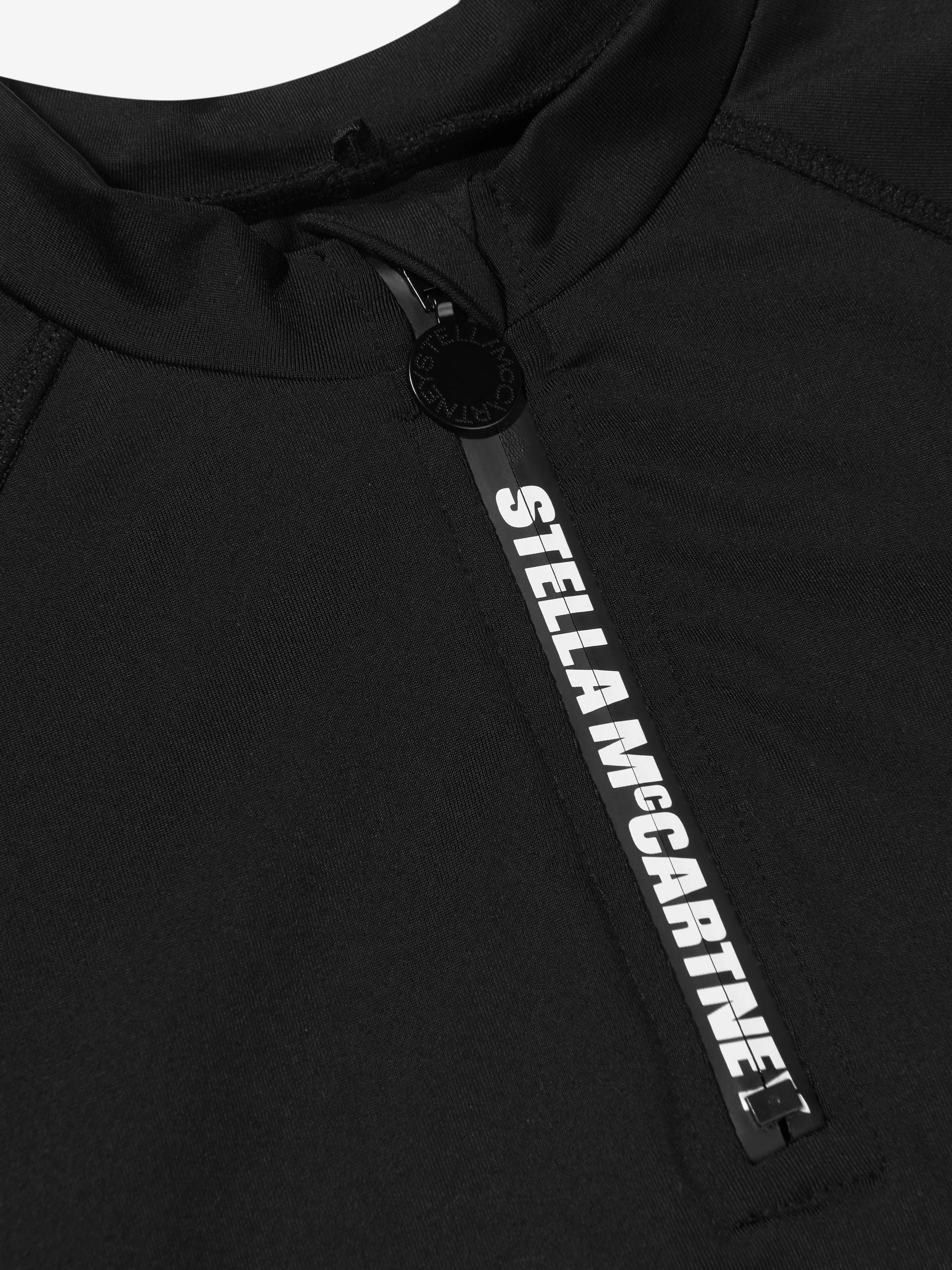 Stella McCartney Kids Half Zip Camo Logo Sports Top