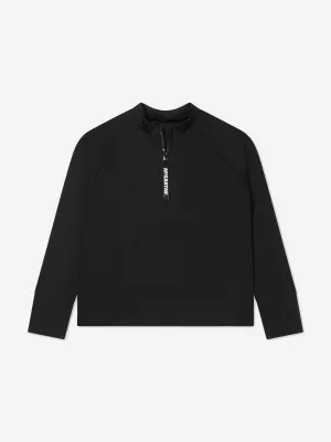 Stella McCartney Kids Half Zip Camo Logo Sports Top