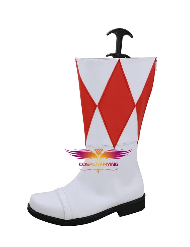 TV Series Mighty Morphin Power Rangers Jason/Rocky Cosplay Shoes Boots Custom Made for Adult Men and Women Halloween Carnival