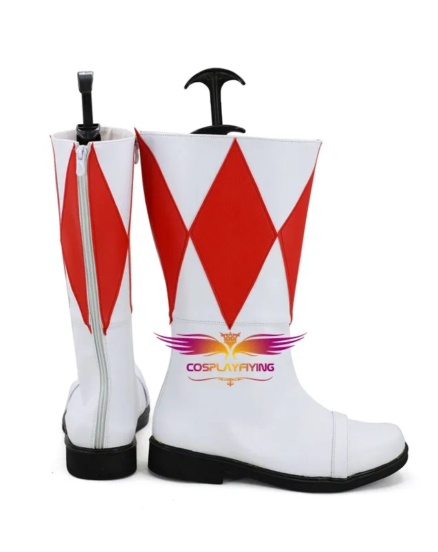 TV Series Mighty Morphin Power Rangers Jason/Rocky Cosplay Shoes Boots Custom Made for Adult Men and Women Halloween Carnival