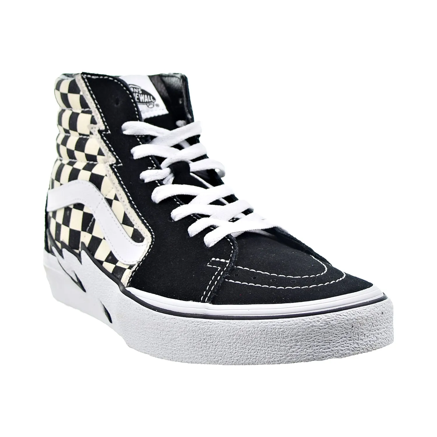 Vans Sk8-Hi Men's Shoes Black-White-Checkboard