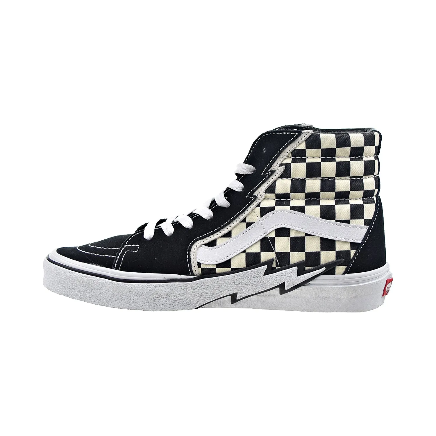 Vans Sk8-Hi Men's Shoes Black-White-Checkboard