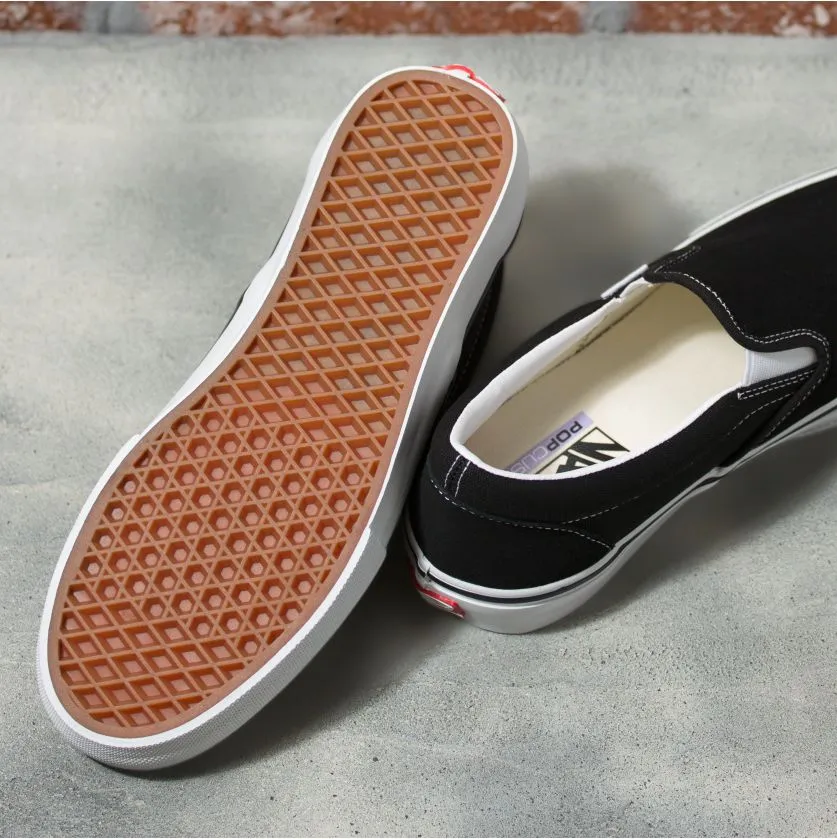 Vans Skate Slip-On Skateboard Shoe - Black/White