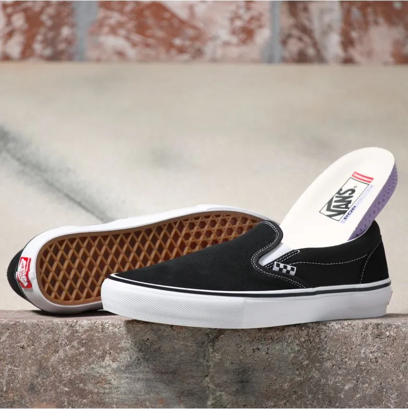 Vans Skate Slip-On Skateboard Shoe - Black/White