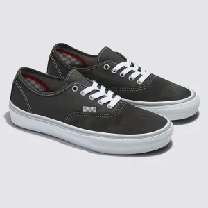 Vans Suede Skate Authentic Skateboard Shoe - Dark Grey/White