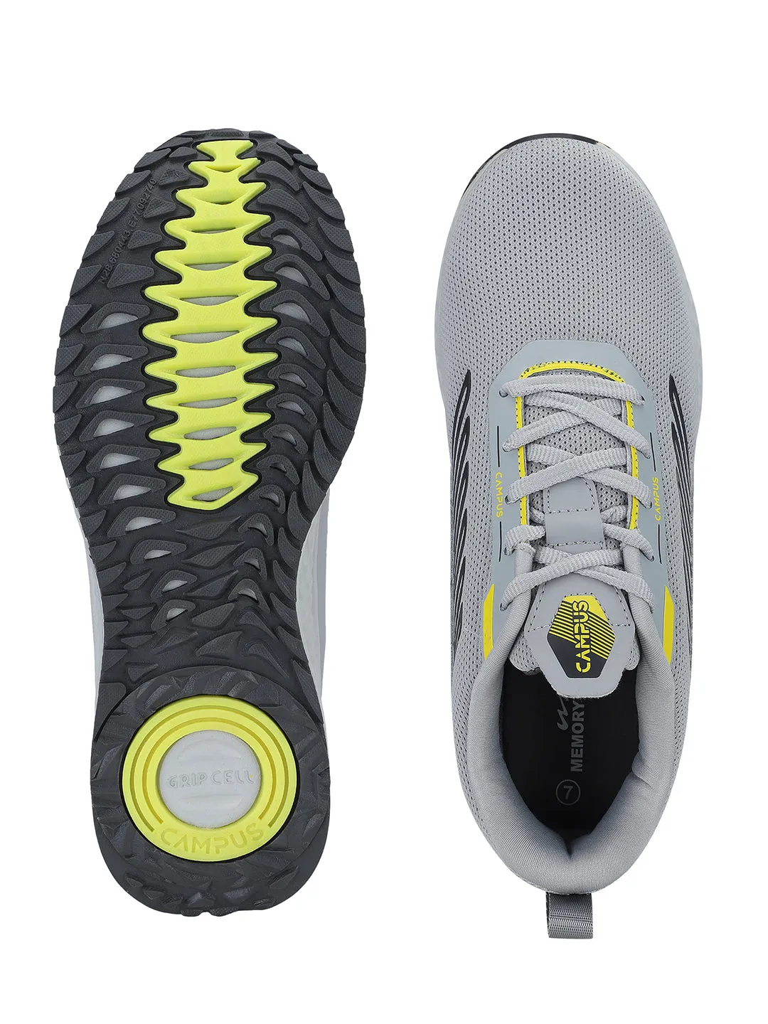 WAGON Grey Men's Sports Shoes
