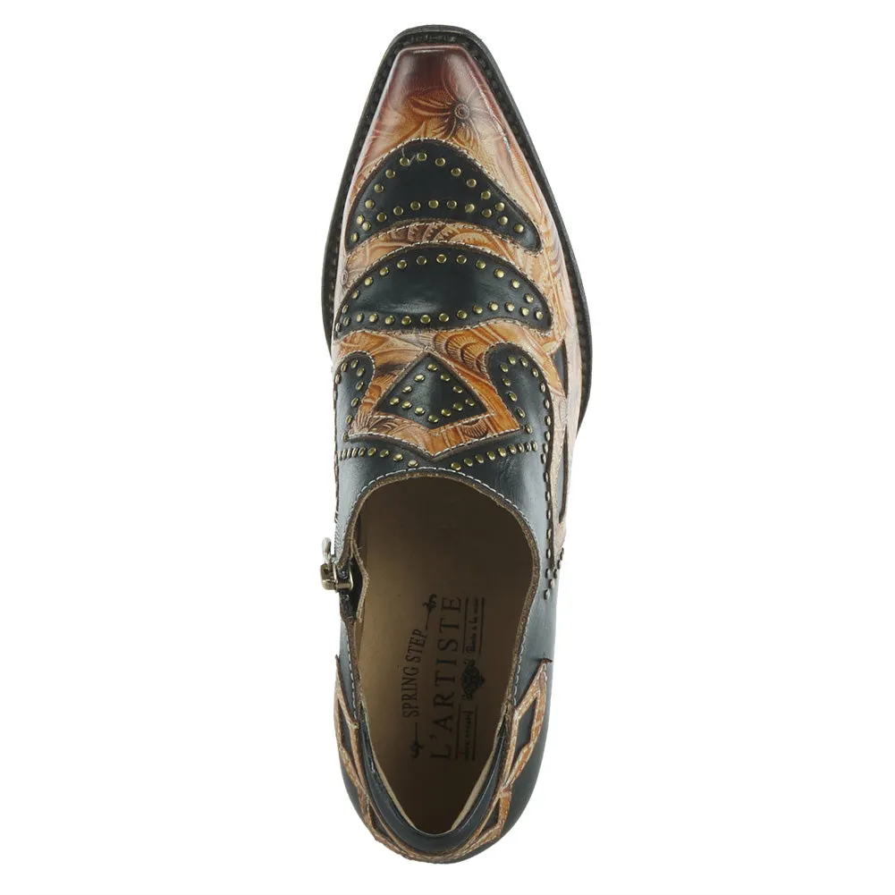 Zappa in Black Multi Leather by L'Artiste