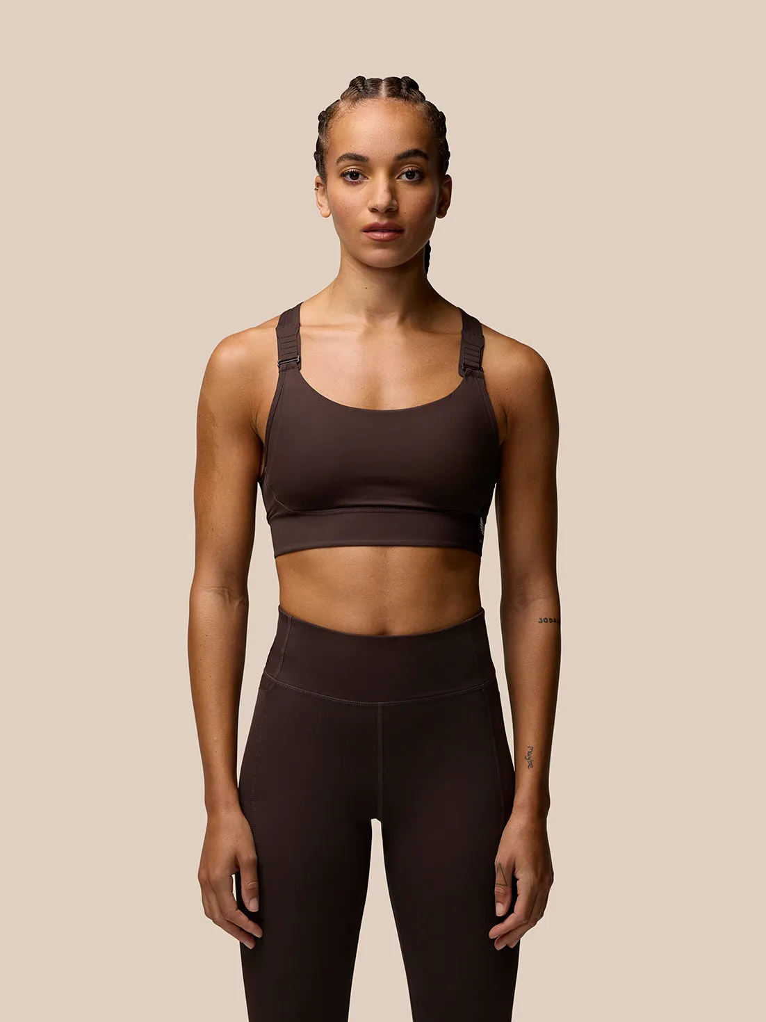 Zone Training Sports Bra - Brown